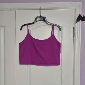 PINK Women's Purple Croppee Camisole Top